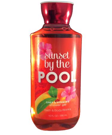 Bath & Body Works Sunset By the Pool Shower Gel Shea & Vitamin E 10 Ounces by Bath & Body Works