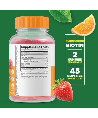 Lifeable Probiotic 2 Billion CFU + Biotin Gummies Bundle - Great Tasting Vitamin Supplement Gluten Free GMO Free Chewable Gummy - Buy Online on GoSupps.com