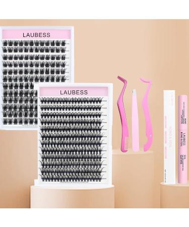 Cluster Lash Glue Kit | Long Lasting & Waterproof DIY Lash Extension | Sensitive Eyes Safe | 5ml+5ml - Buy Online on GoSupps.com