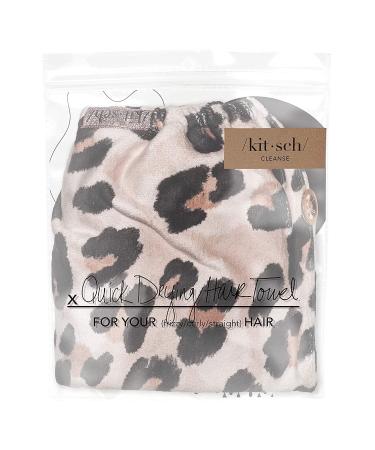 Kitsch Leopard Quick Dry Microfiber Hair Towel - Fast Drying & Stylish - Buy Online on GoSupps.com