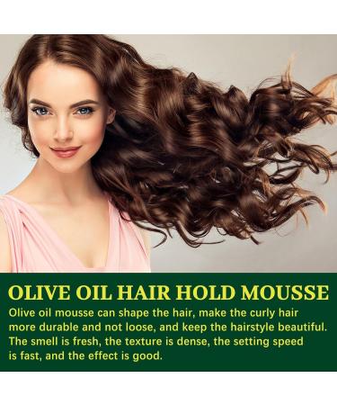 Mousse Hair Foam - Natural Moisturizing Hair Mousse 60ml for Hair Styling | Frizz Control Curly Hair Mousse for Women Braids Wraps Wigs Waves Long-lasting Smooth Hold Moslate - Buy Online on GoSupps.com