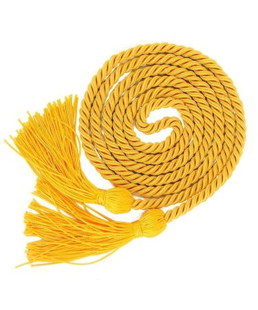 GraduatePro Graduation Honor Cord with Tassel 68" Long for Bachelor Gown Master Doctoral Gold