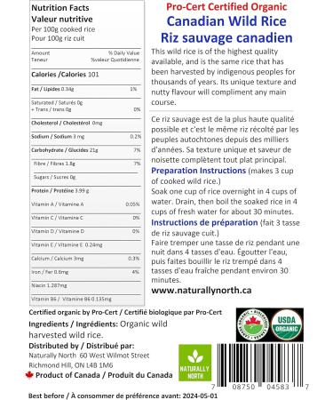 Canadian Wild Rice (1) 1.0 pounds - Buy Online on GoSupps.com