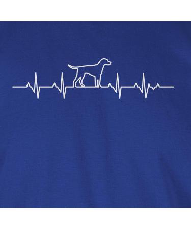 Shirtracer Women's Shirt - Heartbeat Dog 04 Royal Blue | Perfect Gift for Dog Owners International Shipping Available - Buy Online on GoSupps.com