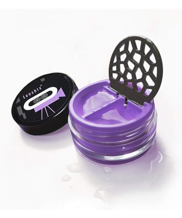 Lensbix contact lens case. The perfect gift for contact lens wearers. The innovative way to store your lenses. Purple Cinema (purple)