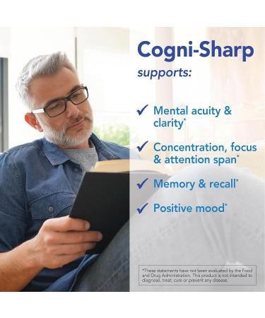 Patient One Cogni-Sharp | Supplement to Support Cognition Focus and Mental Clarity* | with Gingko Lion's Mane Bacopa and More | 60 Capsules - Buy Online on GoSupps.com