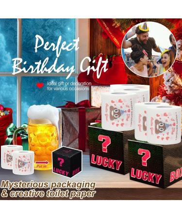 KRANX Birthday Gifts for Men & Women - 2 Funny Toilet Paper Rolls with Lucky Box 30th 40th 50th Birthday Decorations Party Supplies Favors Idea Funny Gag Gifts for Family Novelty Gifts for Friends - Buy Online on GoSupps.com