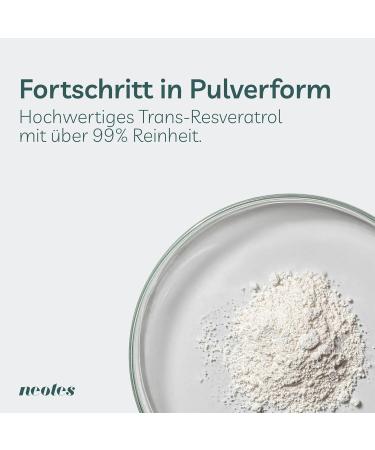 Buy Trans-Resveratrol Powder | 15g Vegan & Gluten-Free | Non-GMO Additive-Free | Dosing Spoon Included | NeoTes Monthly Supply - Buy Online on GoSupps.com