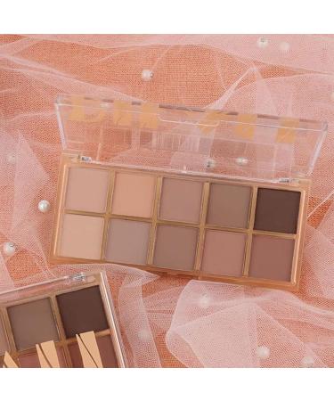 TESGADGETS 10 colors of matte harvest harvest palette makeup for rising women nude brown cacao taupes neutral matte cream smokey mini harsh palette contourup palettes - Buy Online on GoSupps.com