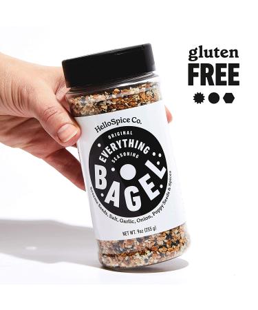 Everything Bagel Seasoning XL 9oz Jar - Sea Salt, Spices, Sesame Seeds, Onion Flakes & Garlic - Gluten Free & Keto - 1 Pack - Buy Online on GoSupps.com