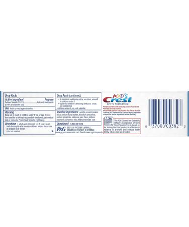 Buy Proctor & Gamble DIS Crest for Kids 4.6 oz - Kid-Friendly Toothpaste for Healthy Smiles - Fast International Shipping - Buy Online on GoSupps.com