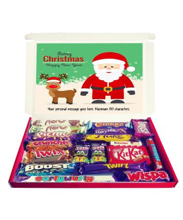 Personalised ALL SET FOR CHRISTMAS Chocolate Selection Box Gift Hamper for Grandad