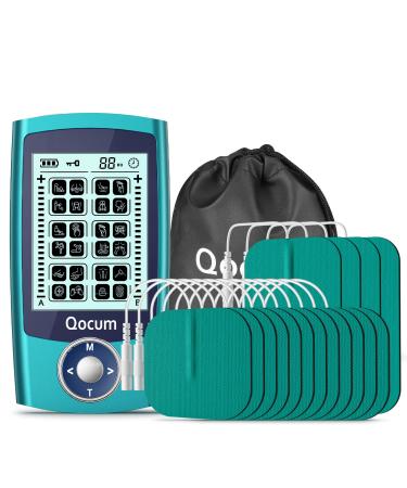 TENS Unit Muscle Stimulator: Dual Channel TENS Unit for Pain Relief Therapy (Chronic Acute Body Pain) Independent A/B Channel and 24 Modes Electronic Pulse Massager with 16 TENS Unit Pads