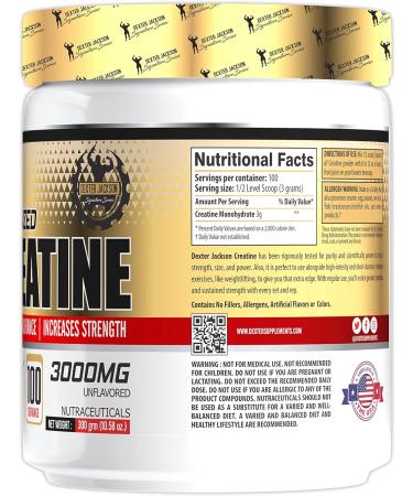 Dexter Jackson Gold Series Micronized Creatine - 100 Servings 300g | Premium International Shipping - Buy Online on GoSupps.com