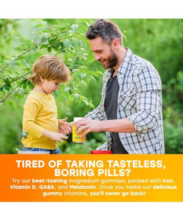 Magnesium Glycinate Gummies 100mg for Kids and Adults - Glicinato de Magnesio Pineapple - Buy Online on GoSupps.com