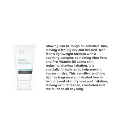 No7 Men After Shave Recovery Balm | Soothing & Hydrating Post-Shave Care - Shop Now for Fast International Shipping - Buy Online on GoSupps.com