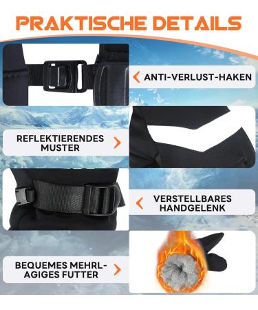 Zookao Winter Gloves for Men & Women | Touchscreen Non-Slip Skiing & Cycling Gloves | Best Thermal Bicycle Gear - Buy Online on GoSupps.com