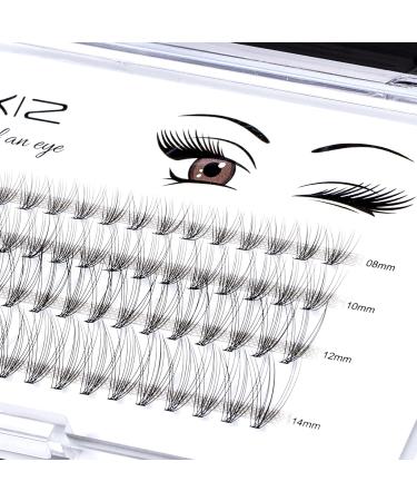 Lankiz 10D C Curl Single Eyelashes - 80 PCs DIY Cluster Lashes for Stunning Eyelash Extensions | 8-14mm Individual Fake Lashes at Home - Buy Online on GoSupps.com