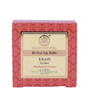 Khadii Lychee Lip Balm with Beeswax and Shea Butter | Natural Lip Balm for Soft & Hydrated Lips | Herbal Lip Balm for Chapped Lips | Free from Harsh Chemicals | Unisex Lip Balm | 5gm
