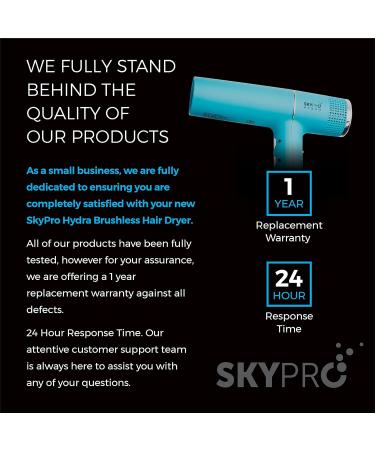 Mini Hair Dryer with Diffuser for Curly Hair | Fast & Quiet Professional Blow Dryer | 20x Faster Brushless Motor | Compact Reverse Auto-Clean Dryer by SKYPRO - Buy Online on GoSupps.com