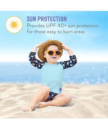 Bambino Mio Reusable Swim Set - 2 Swim Nappies & Rash Top UPF40+ Tropical | 6-12 Months - Buy Online on GoSupps.com