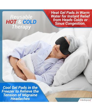 Medipaq Deluxe Magnetic Gel Eye Mask - Hot or Cold Relief for Swelling, Dark Circles, and Migraines - Cooling Eye Mask for Hayfever and Headache Relief - Buy Online on GoSupps.com