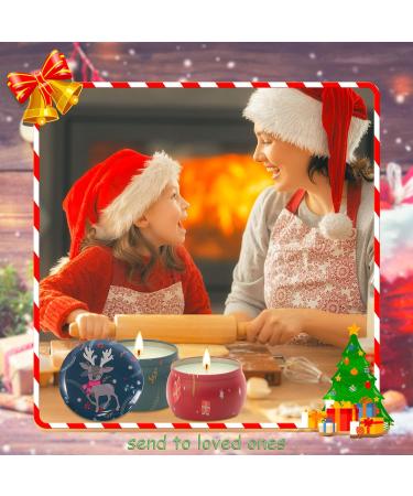 Christmas Scented Candles Gift Set for Women - Aromatherapy Soy Wax Candles (Lavender Sage Rosemary Rose) - Stress Relief Home Decor - Perfect for Mother's Day - Buy Online on GoSupps.com