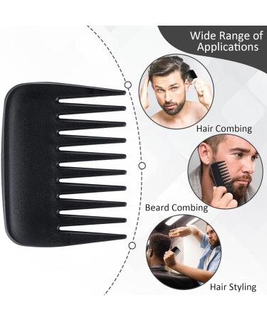 TIESOME Portable Wide Tooth Anti Static Hair Comb Set - 3 Pcs Detangling Styling Combs for Curly Hair - Ideal for Women, Men, Barber, Salon - Buy Online on GoSupps.com