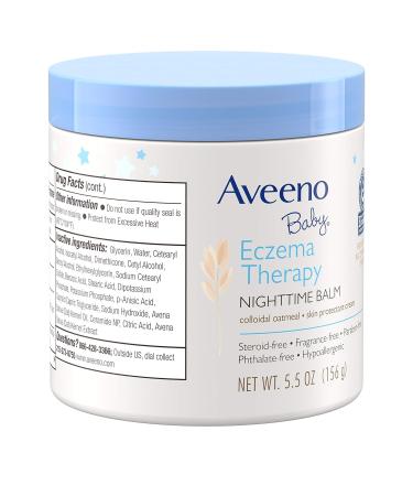 AVEENO Baby Eczema Therapy Nighttime Balm 5.5 oz | Natural Colloidal Oatmeal for Eczema Relief - Buy Online on GoSupps.com