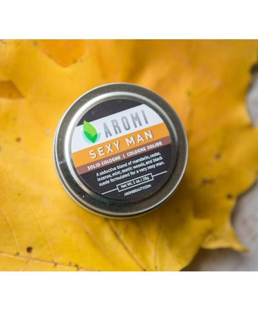 Aromi Solid Cologne | Aromatic Woodsy Men's Fragrance Mandarin Mint and Suede Scent Vegan Cruelty-free Gift for Him Stocking Stuffer Travel (Sexy Man) - Buy Online on GoSupps.com