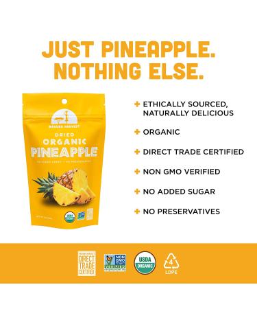 Mavuno Harvest Pineapple Dried Fruit Snacks | Organic Dried Pineapple Chunks| Gluten Free Healthy Snacks for Kids and Adults | No Sugar Added  Vegan  Non GMO  Direct Trade | 2 Ounce  Pack of 6 Pineapple 2 Ounce (Pack of  - Buy Online on GoSupps.com