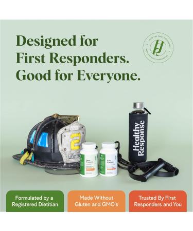 Healthy Response Detox Supplement 90 Capsules - Daily Detox Support with Herbal Extracts & Antioxidants - Liver Support for First Responders & Urban Lifestyles - Vegetarian Capsules - 30-Day Supply - Buy Online on GoSupps.com