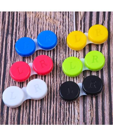 Elcoho 24 Pack Contact Lens Cases Set - Left/Right Eyes Holder Box - 6 Color Options - Buy Online on GoSupps.com