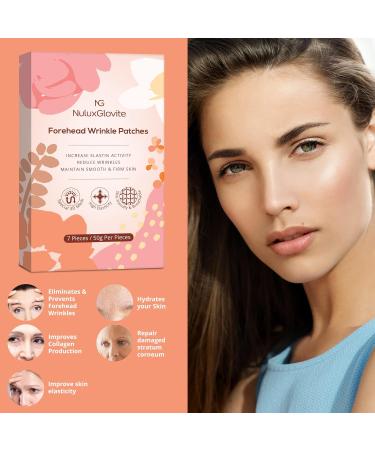 Nuluxglovite Forehead Wrinkle Patches - 7 Pack Anti Wrinkle Patches with Collagen - Natural Ingredients for Forehead and Between Eyes Wrinkle Smoothing - Buy Online on GoSupps.com