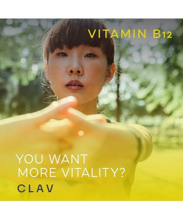 CLAV Methylcobalamin B12 1000 mcg - 120 Capsules | Supports Memory & Cognitive Health | Vegan Supplement Made in Germany - Buy Online on GoSupps.com