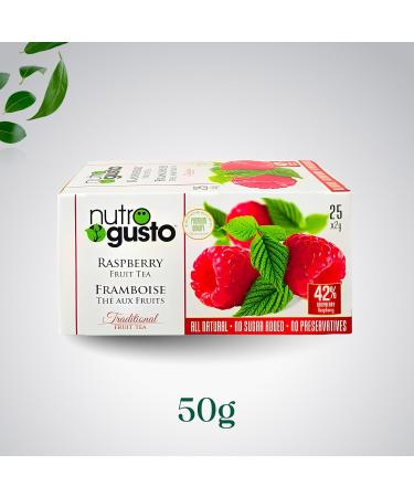 NutroGusto Tea Raspberry 50 g - Buy Online on GoSupps.com