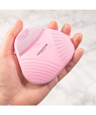 Magnitone Xoxo Micro-Sonic Silicone Facial Cleansing Brush in Pink | Gentle Softtouch Cleanser - Buy Online on GoSupps.com