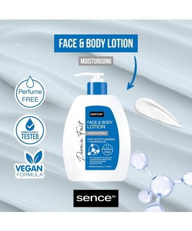 Sence Derma Fact Lotion pour le visage et le corps pour femme test e dermatologiquement Vegan Beauty Skincare Fragrance Free Lotion corporelle pour peaux s ches tr s s ches avec 0 % de parfum (1 - Buy Online on GoSupps.com