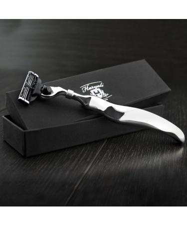 3 Edge Shaving Razor - Stainless Steel Safety Razor for Men | Perfect Shave Solution - International Shipping Available - Buy Online on GoSupps.com