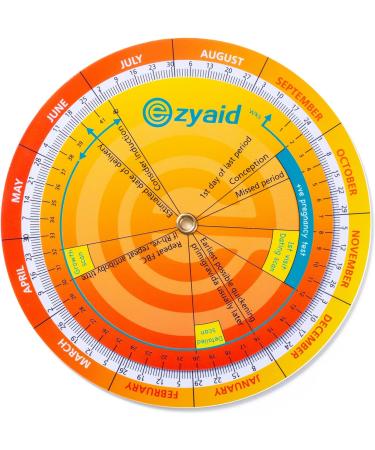 Ezyaid Pregnancy Wheel (Pack of 6) - Due Date Calculator for Pregnant Women & Healthcare Providers | Gestational EDC/EDD Wheel with CRL, BPD, HC, AC, FL Guide - Buy Online on GoSupps.com
