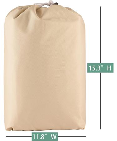 GoHimal Golf Cart Cover - 4 Passenger 600D Waterproof Sunproof Roof 80 for EZ GO, Club Car & Yamaha | Dustproof & Durable Premium Fabric - Beige - Buy Online on GoSupps.com