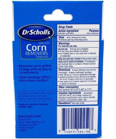 Dr. Scholl's Corn Remover One Step Maximum Strength - 6 Count (Pack of 2) - Buy Online on GoSupps.com