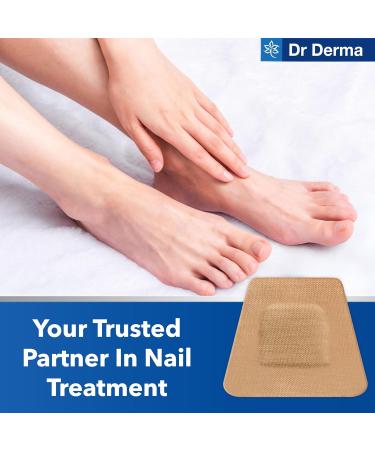 Dr Derma Fungal Nail Treatment | Toe Nail Fungal Treatment | Fungal Nail Treatment For Toenails Extra Strong Patches | 9 Hour Overnight Renewal Extra Strength Fungal Nail Patches (40 Patches) - Buy Online on GoSupps.com