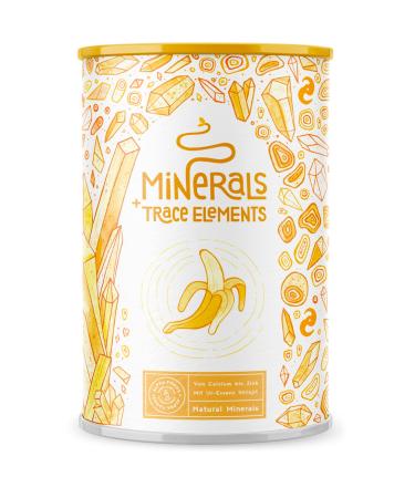 Calcium Magnesium Zinc Powder - Banana Flavour Calcium Supplement Complex 450g (45 Servings) - Magnesium Supplements with Calcium Zinc + Shilajit Essence - Healthy Bones Teeth & Muscles - Alpha Foods