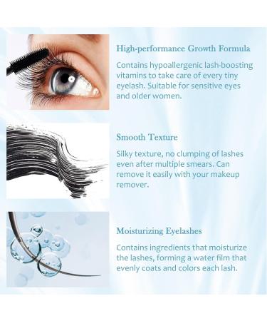 Lestpola Eyelash dye for older women over 60 years old with thinning eyelashes smudgeresistant longlasting waterresistant volumizing mascara black hypoallergenic mascara 2 pieces - Buy Online on GoSupps.com