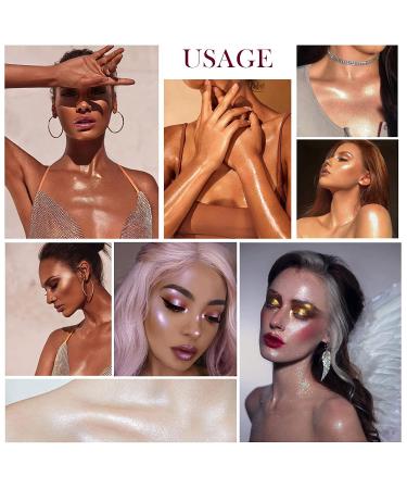 Polvo De Hadas Body Glitter Highlighter Powder - Fairy Pink | Instant Glow Luminizer for Face, Body, and Hair - Buy Online on GoSupps.com