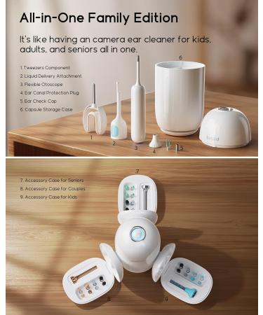 Bebird Home 30S Ear Camera System - Ear Cleaner with Flexible Otoscope UVC Light & Tweezers - Effective Ear Wax Removal Tool for Adults & Kids - Buy Online on GoSupps.com