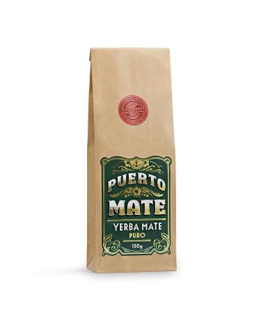 Puerto Mate - Yerba Mate Tea (150g) gentle drying caffeine -containing natural junming from Argentina.In a practical refill bag.