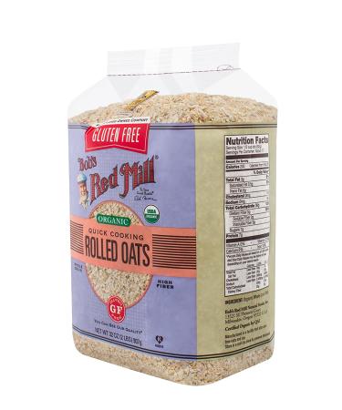 Bob's Red Mill Gluten Free Organic Quick Cooking Oats - 32 Oz | Healthy Breakfast Option - Buy Online on GoSupps.com