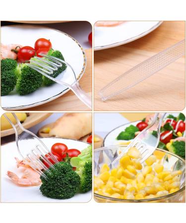 Plastic Forks Sturdy and Durable 100 Pack Ideal for Party BBQ Picnic Home Office and Restaurant Use - Buy Online on GoSupps.com